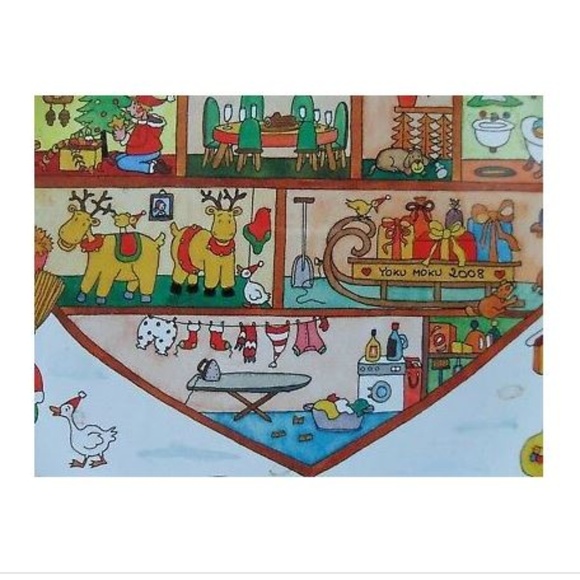 YOKU MOKU 2008 Christmas Tin Heart Shaped House - Picture 4 of 8